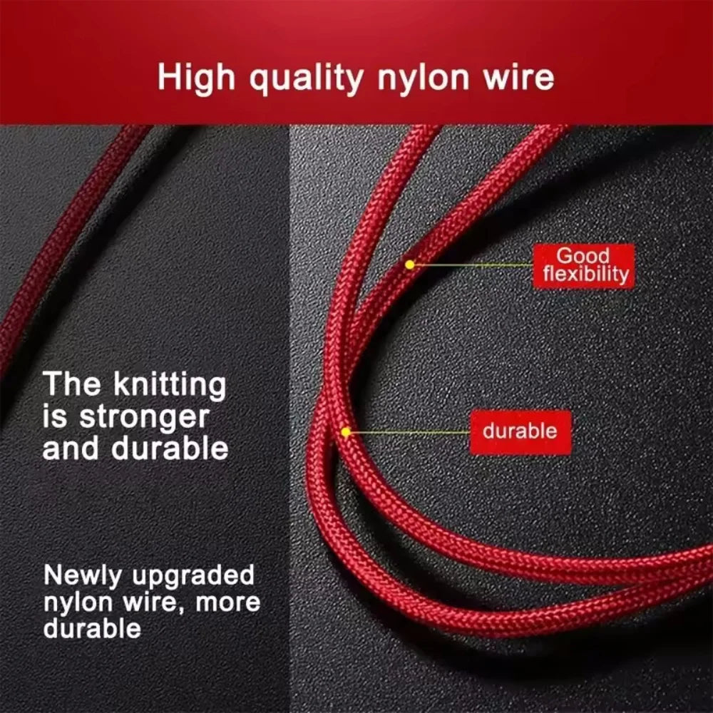 3-in-2 Fast Charging Cable – USB-C, Lightning & Micro USB