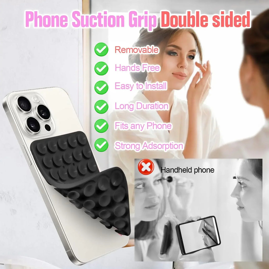 Silicone Suction Cup Phone Mount | Hands-Free Reusable Phone Holder