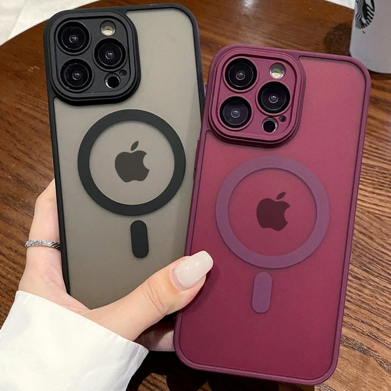 Magnetic Clear iPhone Case with Camera Lens Protection