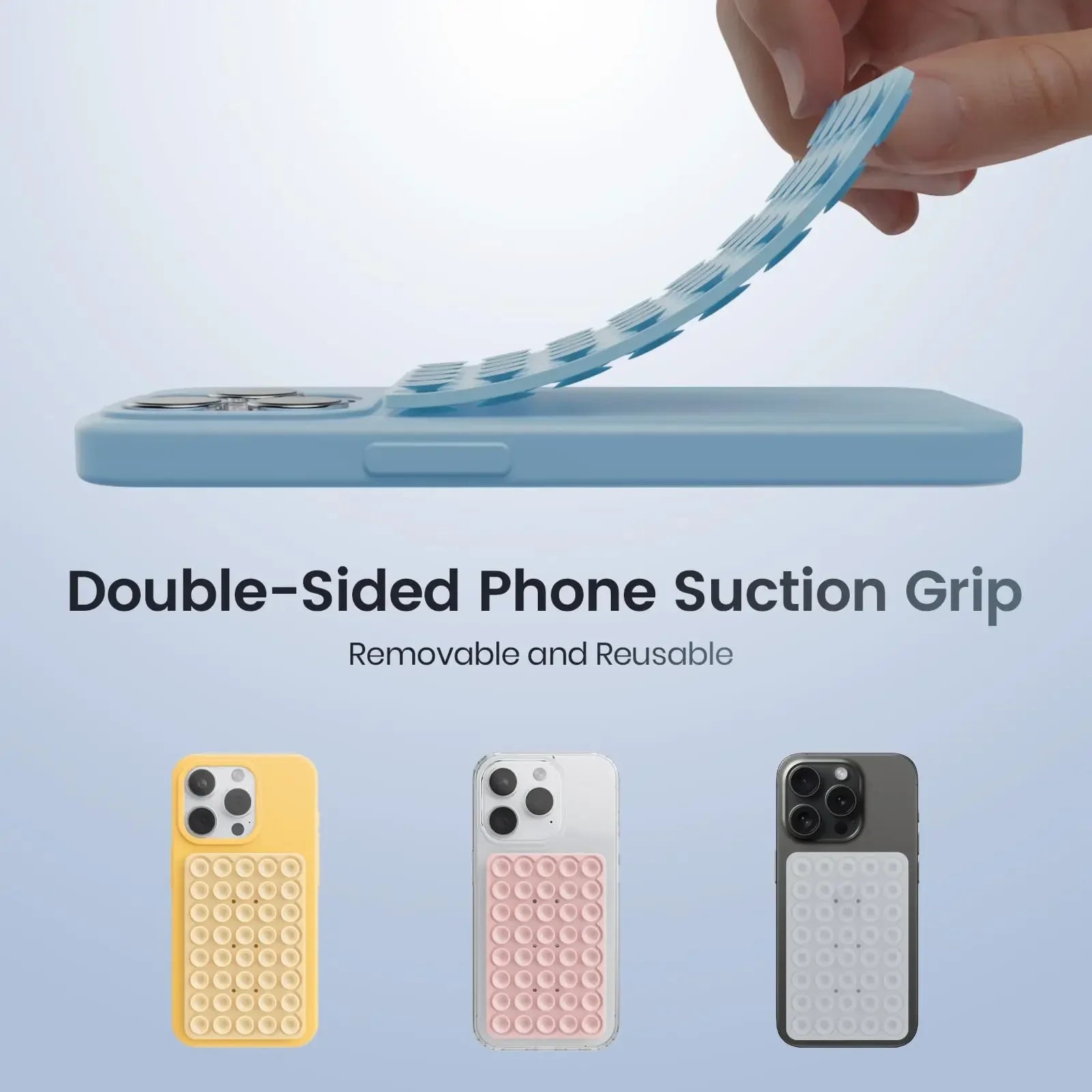Silicone Suction Cup Phone Mount | Hands-Free Reusable Phone Holder