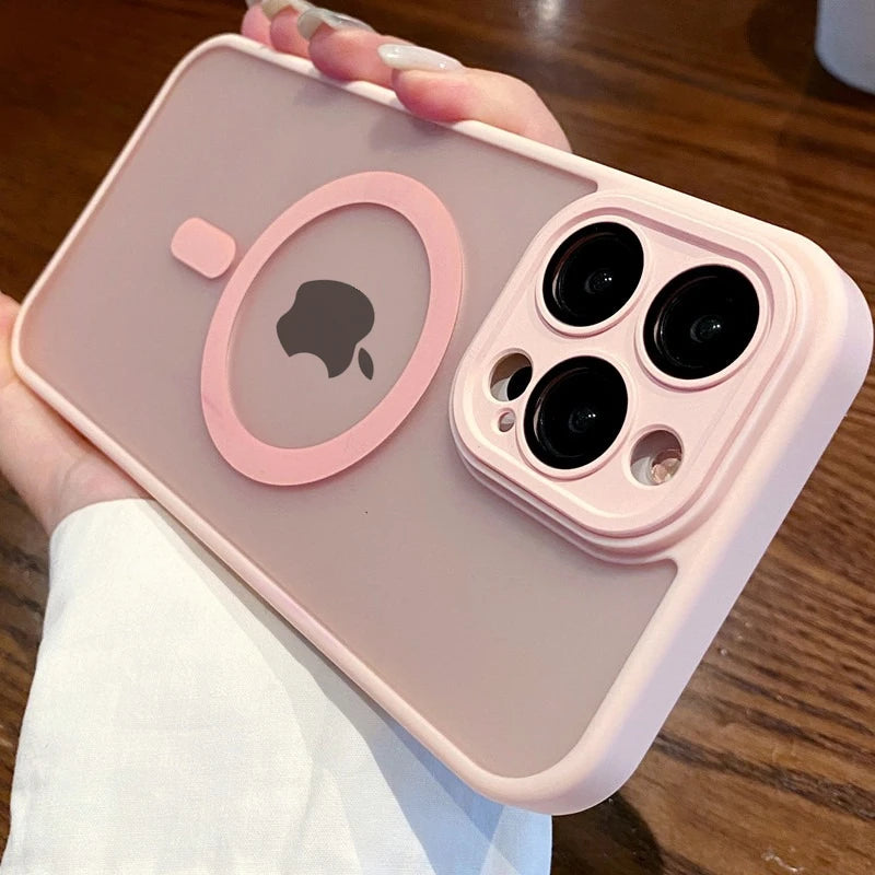 Magnetic Clear iPhone Case with Camera Lens Protection