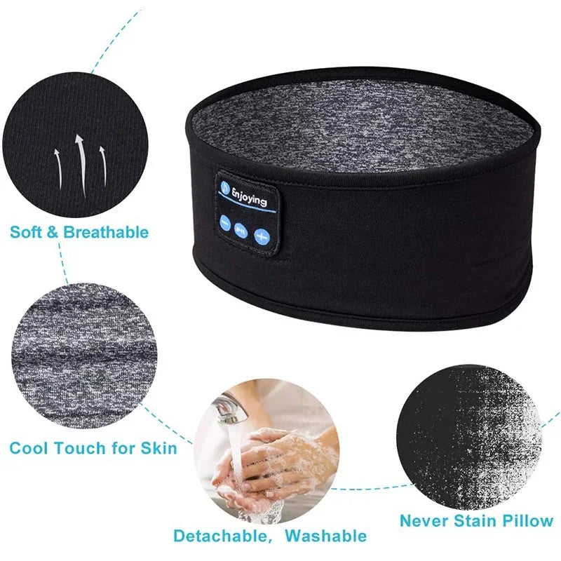 Bluetooth Sleep Headband Headphones | Wireless Music Headband & Sleep Ma
