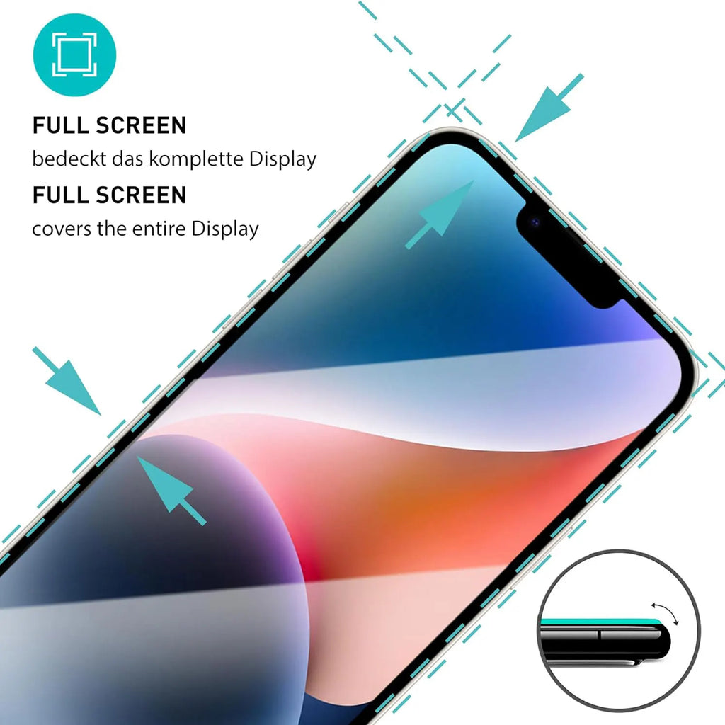 2-Pack Premium 99D Tempered Glass Screen Protector for iPhone
