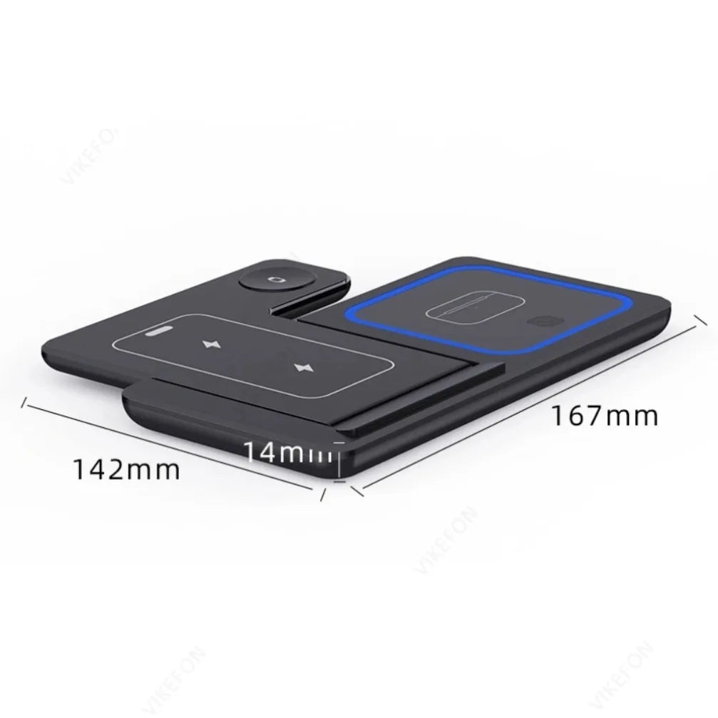 3-in-1 Wireless Charging Station | Premium Fast Charger for iPhone, Apple Watch & AirPods