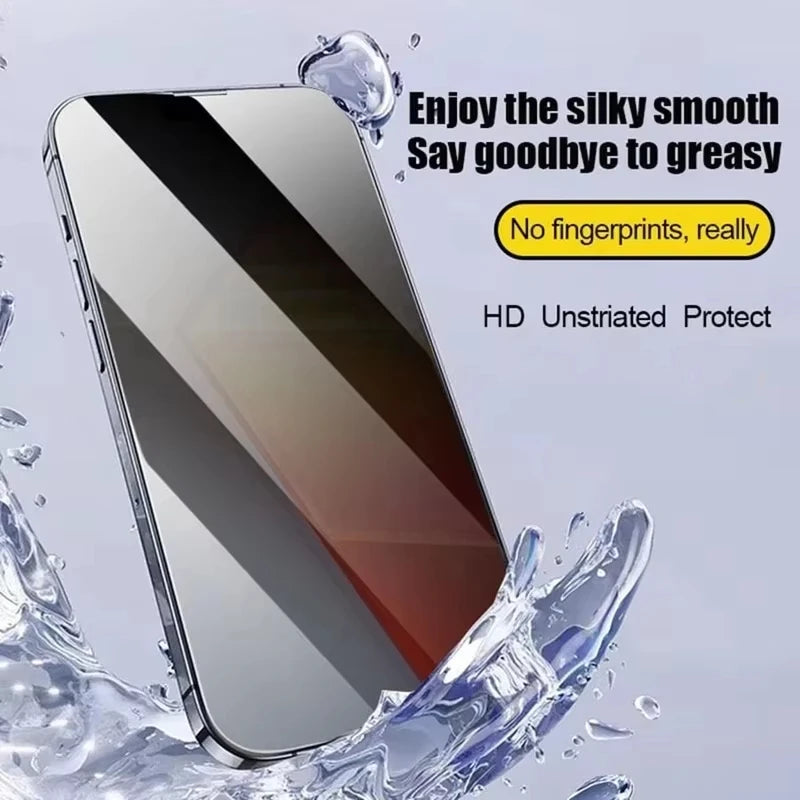 Easy-Install Privacy Screen Protector for iPhone | Anti-Spy Tempered Glass (1-3 Pack)