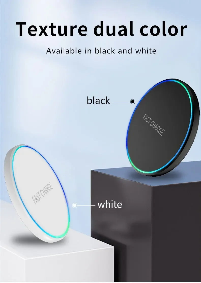 Fast Wireless Charging Pad – Universal Qi Charger