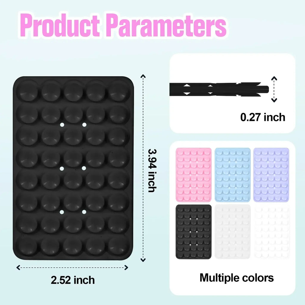 Silicone Suction Cup Phone Mount | Hands-Free Reusable Phone Holder