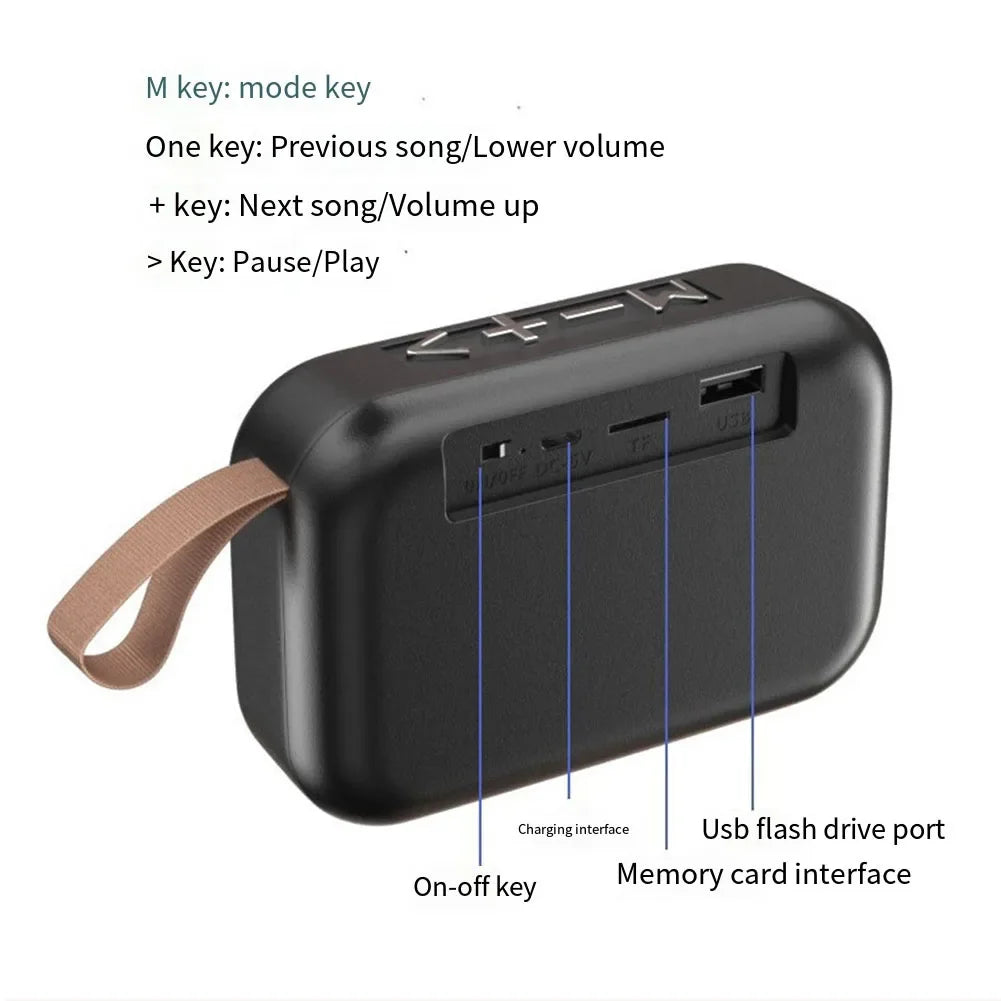 Portable Bluetooth Speaker | Mini Wireless Stereo Speaker with Deep Ba
