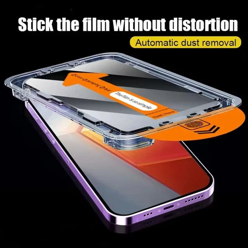 Easy-Install Privacy Screen Protector for iPhone | Anti-Spy Tempered Glass (1-3 Pack)