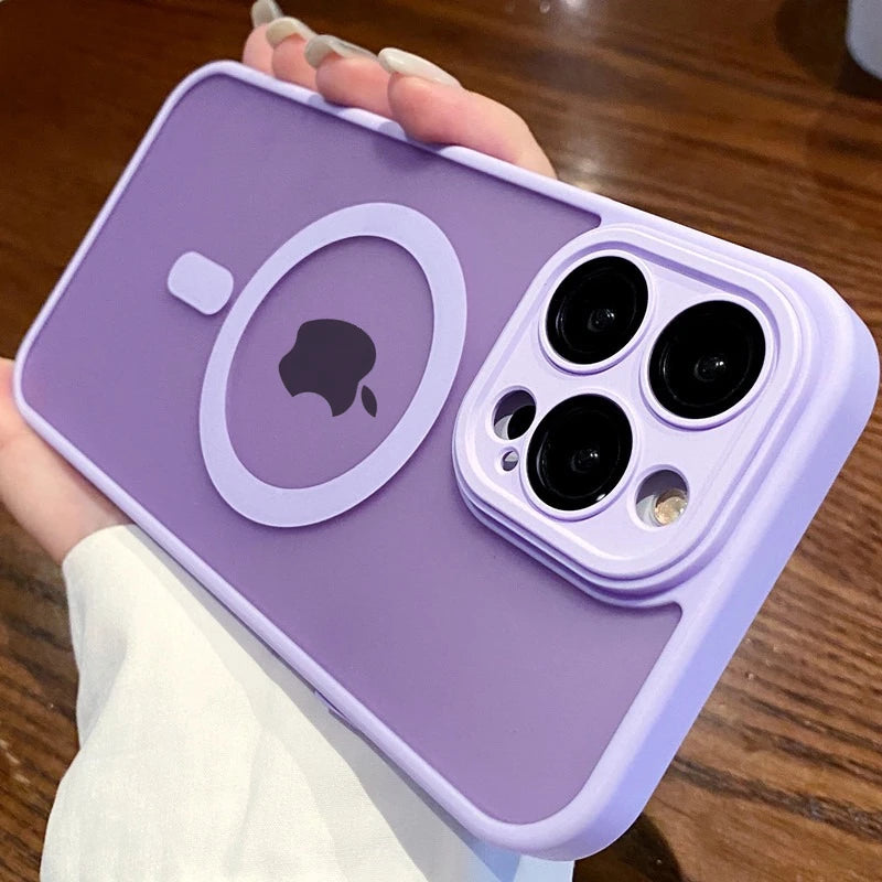 Magnetic Clear iPhone Case with Camera Lens Protection