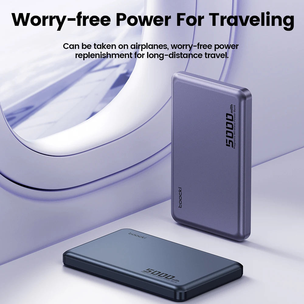 Magnetic Wireless Power Bank | 5000mAh / 10000mAh MagSafe Portable Charger