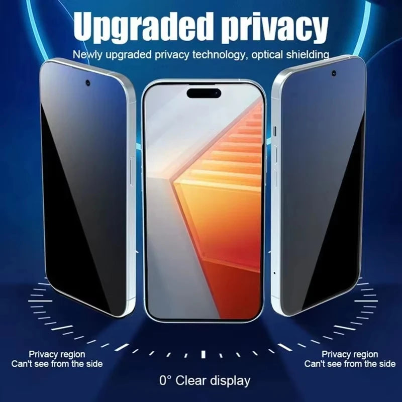 Easy-Install Privacy Screen Protector for iPhone | Anti-Spy Tempered Glass (1-3 Pack)
