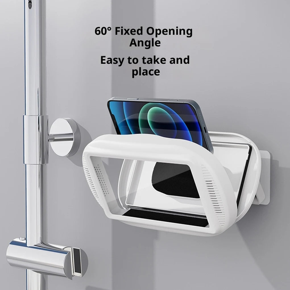 Waterproof Shower Phone Holder | 360° Adjustable Wall Mount for Bathroom & Kitchen