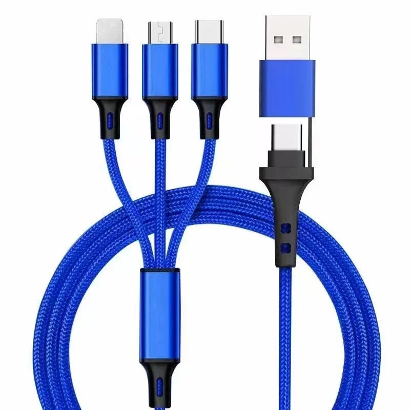3-in-2 Fast Charging Cable – USB-C, Lightning & Micro USB