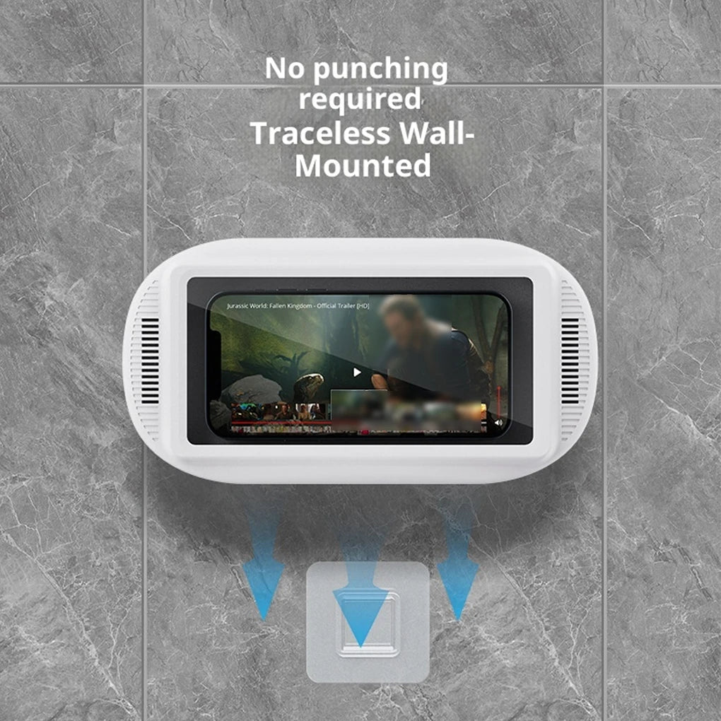 Waterproof Shower Phone Holder | 360° Adjustable Wall Mount for Bathroom & Kitchen