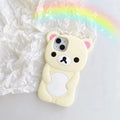 Cute Bear Silicone Case for iPhone | Adorable Cartoon Protective Cover