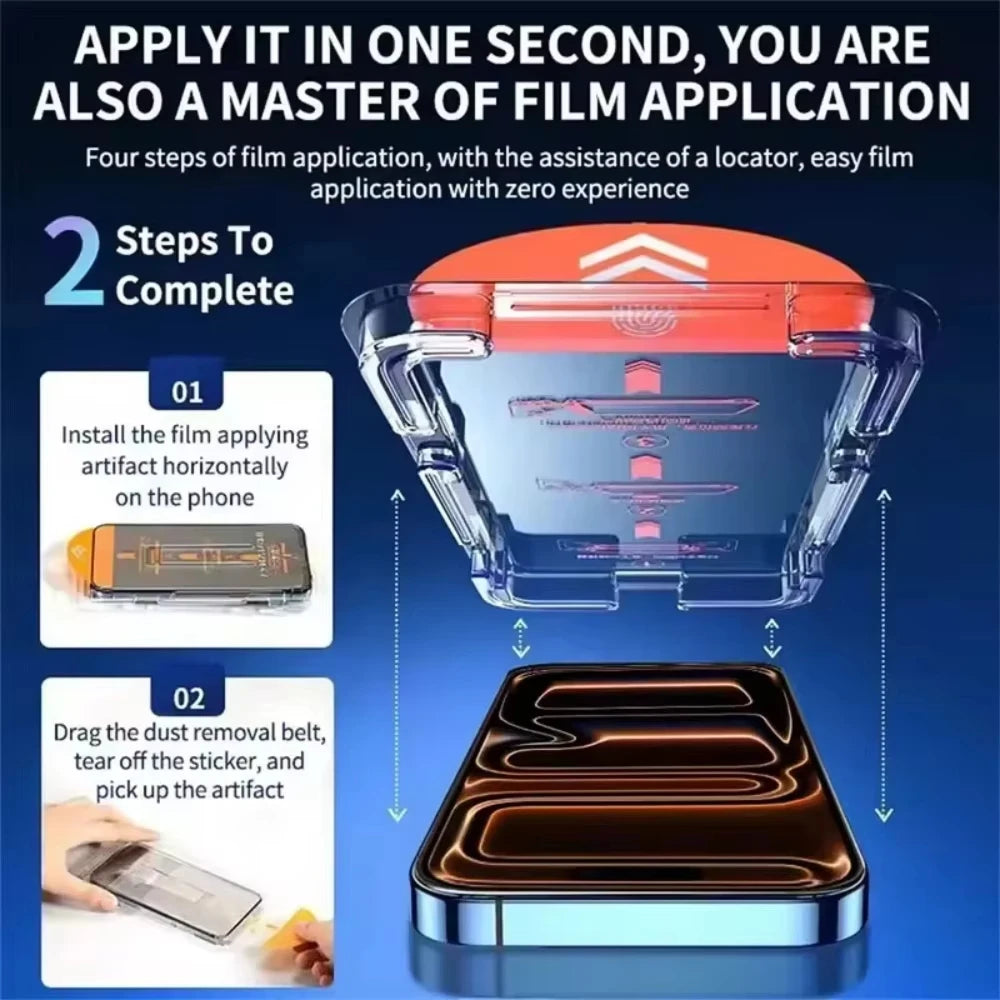Easy-Install Privacy Screen Protector for iPhone | Anti-Spy Tempered Glass (1-3 Pack)