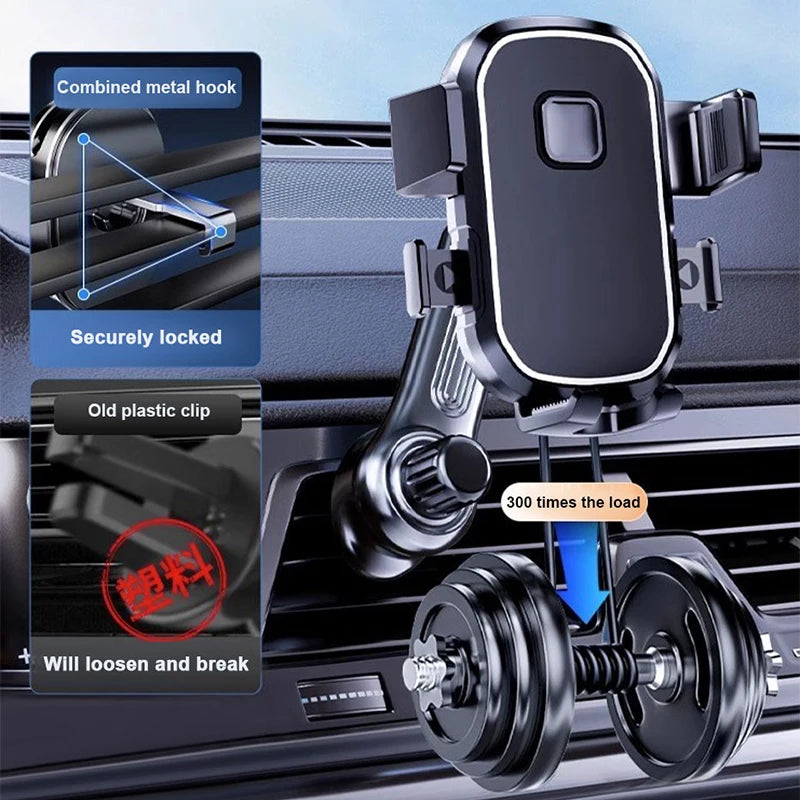Universal Gravity Car Phone Holder – 360° Air Vent Mount