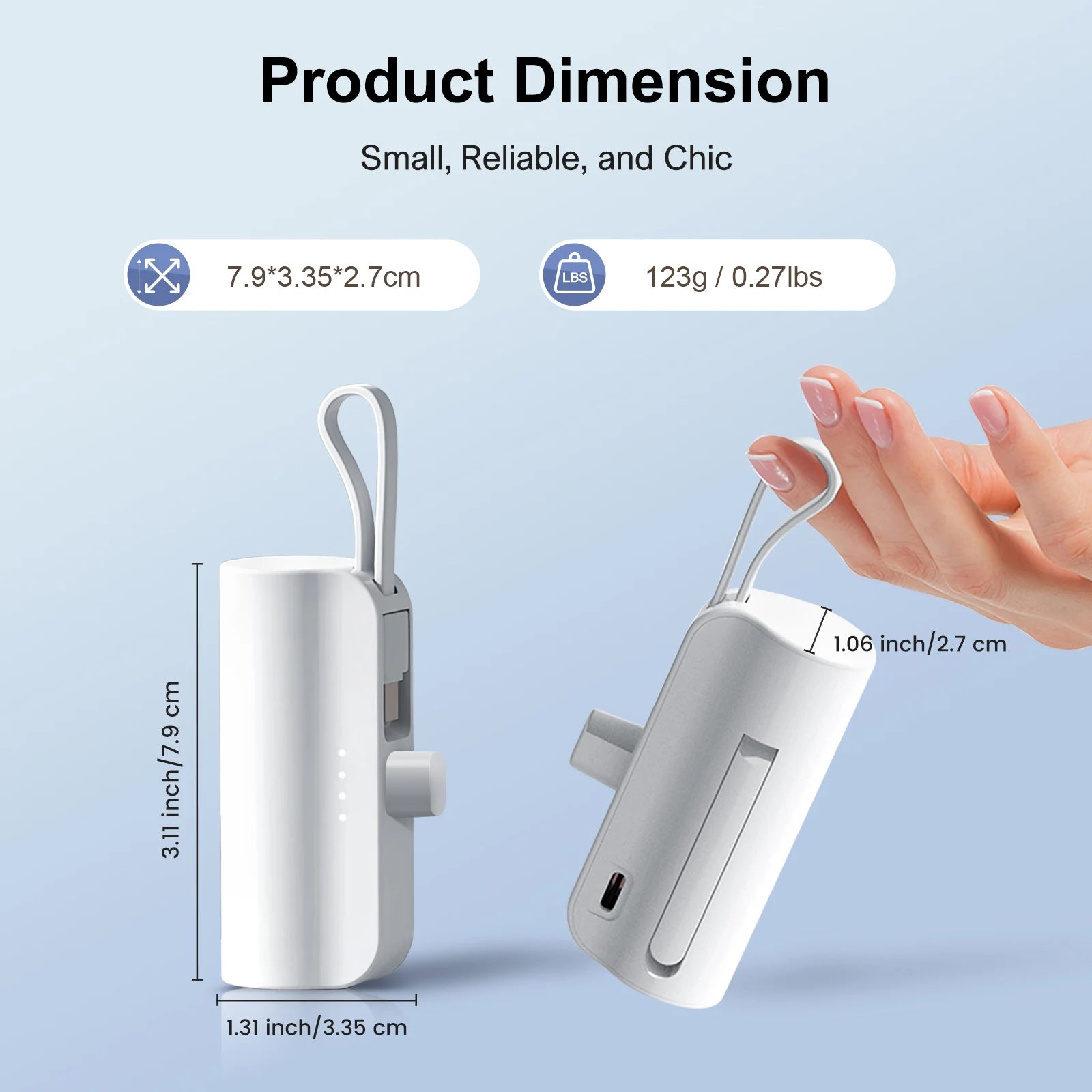 Mini 4500mAh Portable Power Bank | Compact Fast Charger