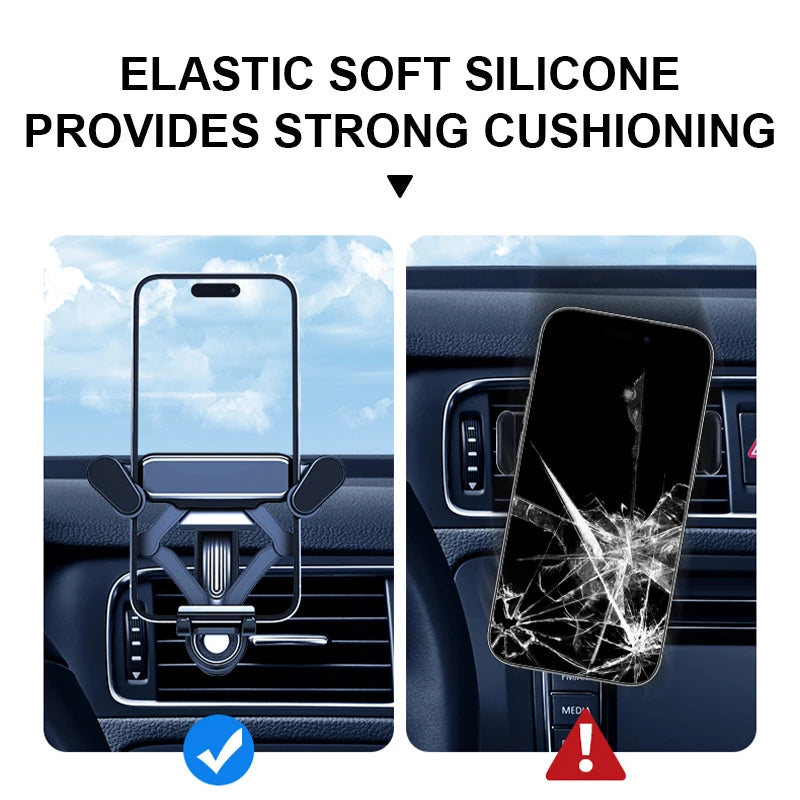 Universal Gravity Car Phone Holder – 360° Air Vent Mount